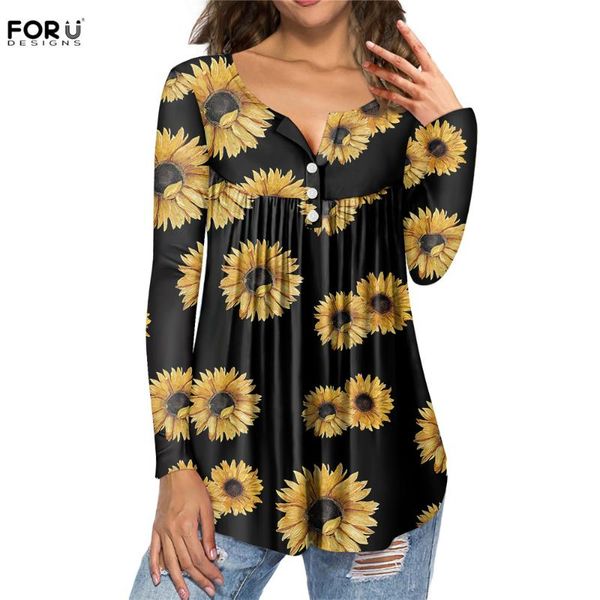 women's blouses & shirts forudesigns casual long sleeves yellow sunflower pattern pleated tunic shirt ruffled poleras de mujer moda, White
women's blouses & shirts forudesigns casual long sleeves yellow sunflower pattern pleated tunic shirt ruffled poleras de mujer moda, White