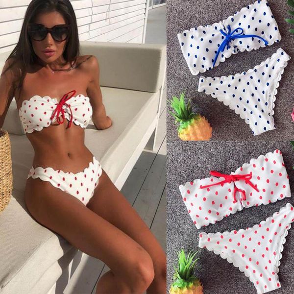 women's swimwear 2021 dot printed bikini push up padded bow swimwears women swimsuit beachwear swimsuits girls bather biquini, White;black
women's swimwear 2021 dot printed bikini push up padded bow swimwears women swimsuit beachwear swimsuits girls bather biquini, White;black
