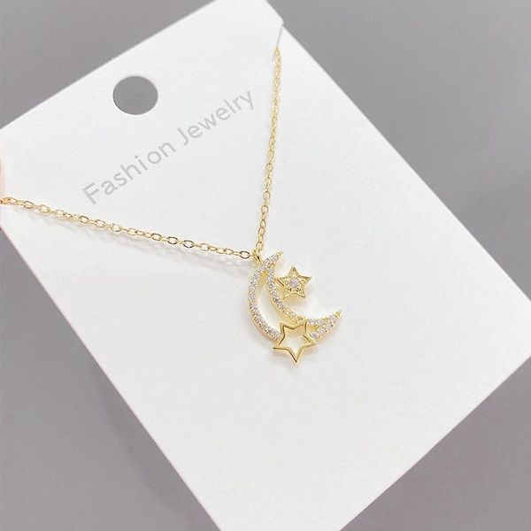 chains korean style fashion five-pointed star moon necklace female ins clavicle chain ornament wholesale, Silver
chains korean style fashion five-pointed star moon necklace female ins clavicle chain ornament wholesale, Silver