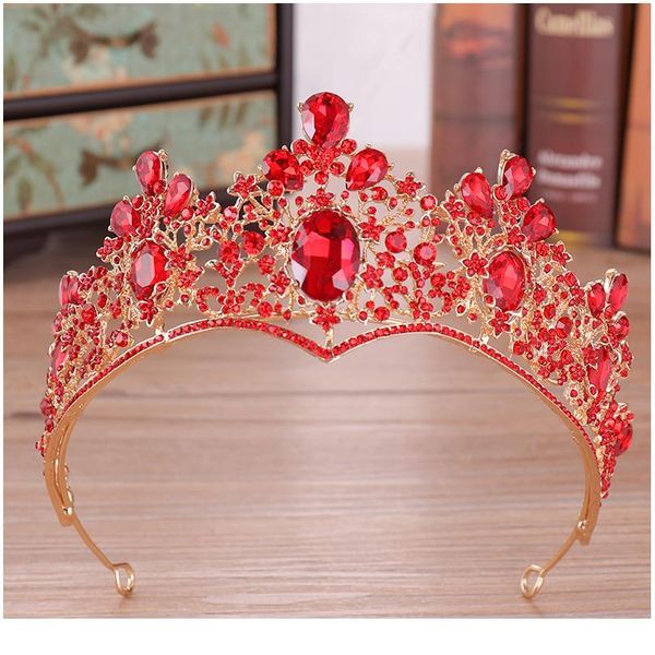 baroque luxury red rhinestone crystal bridal crown tiaras vintage gold diadem tiaras for women bride wedding hair acc jllqmz, Silver
baroque luxury red rhinestone crystal bridal crown tiaras vintage gold diadem tiaras for women bride wedding hair acc jllqmz, Silver