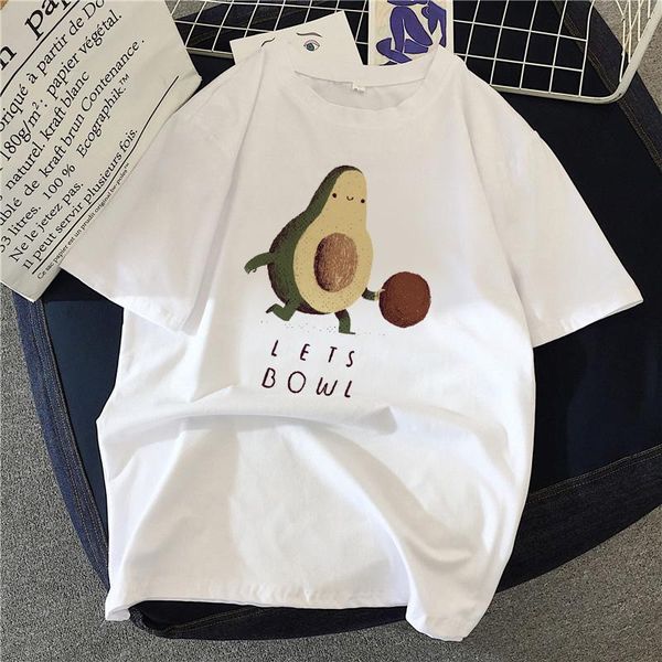 women's t-shirt summer woman avocado print harajuku graphic short sleeve 90s retro female, White
women's t-shirt summer woman avocado print harajuku graphic short sleeve 90s retro female, White