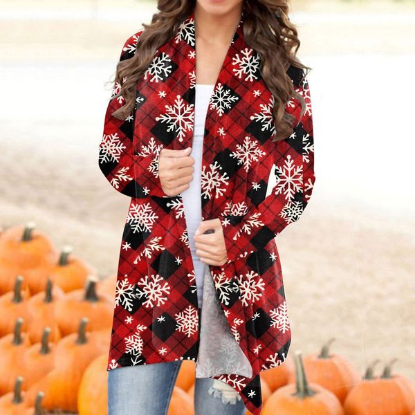 2021 new women's knits spring and autumn fashion casual christmas printed knit cardigan small jacket, White
2021 new women's knits spring and autumn fashion casual christmas printed knit cardigan small jacket, White