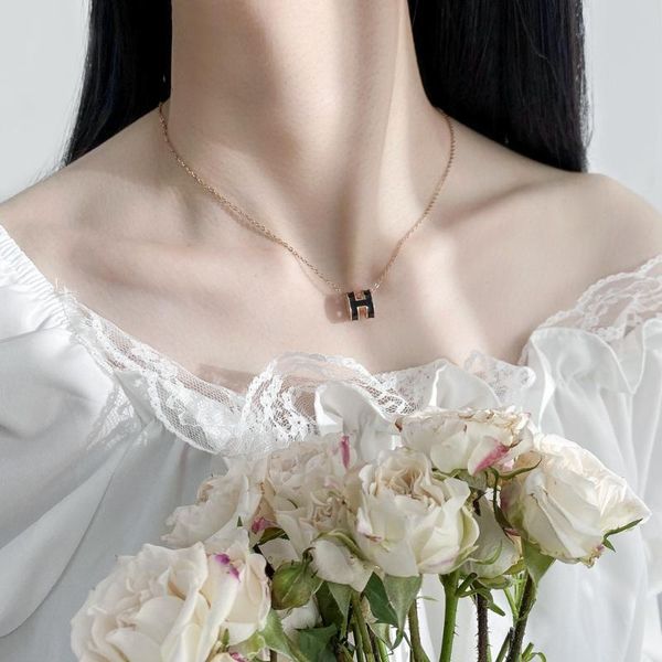 pendant necklaces h chain letters stainless steel clavicle joker dripping plastic hollow titanium brief paragraph female, Silver
pendant necklaces h chain letters stainless steel clavicle joker dripping plastic hollow titanium brief paragraph female, Silver