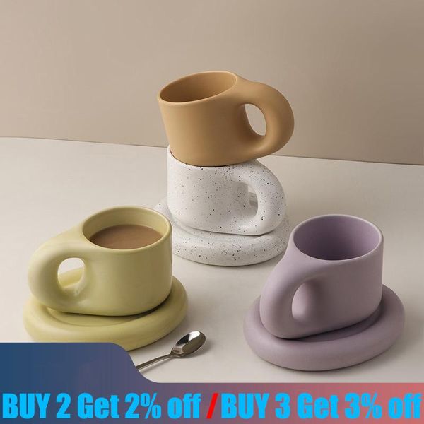 cups & saucers 300ml creative nordic home decoration handmade fat handle mug oval plate personalized ceramic cup saucer coffee tea milk cake
cups & saucers 300ml creative nordic home decoration handmade fat handle mug oval plate personalized ceramic cup saucer coffee tea milk cake
