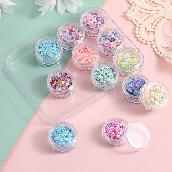nail glitter 12pcs/set butterfly flakes confetti 3d laser decals for art decoration, Silver;gold
nail glitter 12pcs/set butterfly flakes confetti 3d laser decals for art decoration, Silver;gold