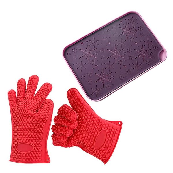 kitchen storage & organization 1x double-layer plastic drain tray pink purple 1 pair silicone bbq cooking gloves oven mitts
kitchen storage & organization 1x double-layer plastic drain tray pink purple 1 pair silicone bbq cooking gloves oven mitts
