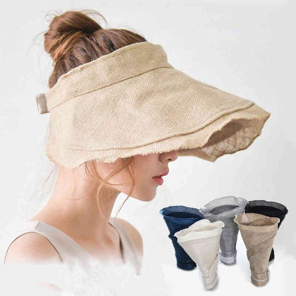 womens summer hat sun visor wavy edge empty wide brim foldable sun protection cap female hats beach hat cotton, Blue;gray
womens summer hat sun visor wavy edge empty wide brim foldable sun protection cap female hats beach hat cotton, Blue;gray
