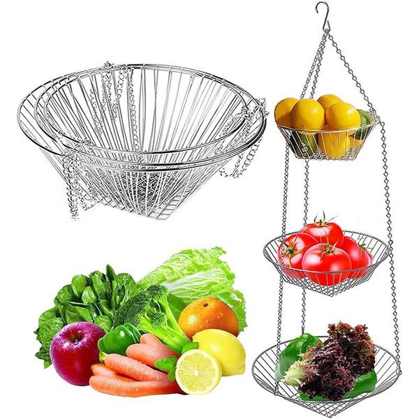 storage baskets 3 tier wire hanging fruit basket home kitchen metal vegetable organizer 3-layer holder
storage baskets 3 tier wire hanging fruit basket home kitchen metal vegetable organizer 3-layer holder