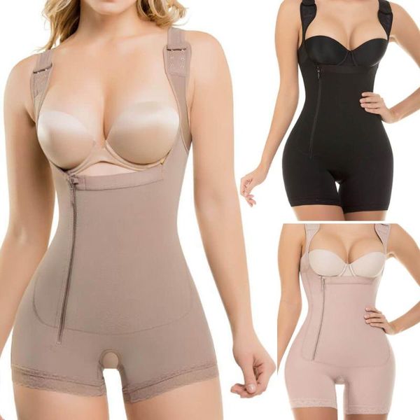 women's shapers women body shaper post liposuction girdle clip and zip bodysuit vest waist shapewear bulifter tummy control, Black;white 
women's shapers women body shaper post liposuction girdle clip and zip bodysuit vest waist shapewear bulifter tummy control, Black;white