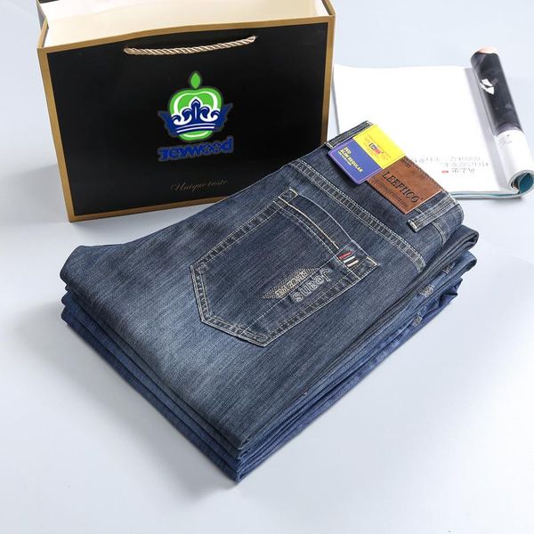 men's jeans brand spring autumn men fashion streetwear casual slim pencil pants denim trousers male clothing large size 38 40, Blue
men's jeans brand spring autumn men fashion streetwear casual slim pencil pants denim trousers male clothing large size 38 40, Blue