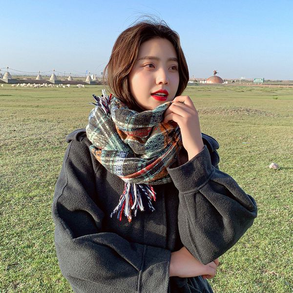 autumn and winter new womens scarf colorful small plaid knitted warm scarf thickened scarf wholesale, Blue;gray
autumn and winter new womens scarf colorful small plaid knitted warm scarf thickened scarf wholesale, Blue;gray