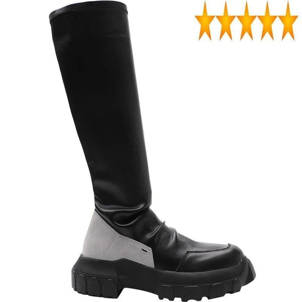 boots womens stretchy knee fashion leather antiskid thick platform shoes lady warm fleece slip on knight, Black
boots womens stretchy knee fashion leather antiskid thick platform shoes lady warm fleece slip on knight, Black
