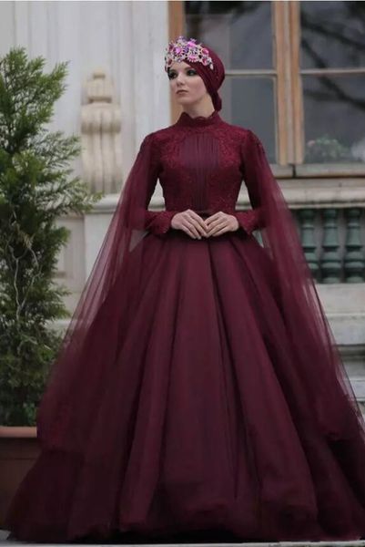 2022 satin dubai long sleeve wedding dress a line with cap high neck plus size applique bridal gowns, White
2022 satin dubai long sleeve wedding dress a line with cap high neck plus size applique bridal gowns, White