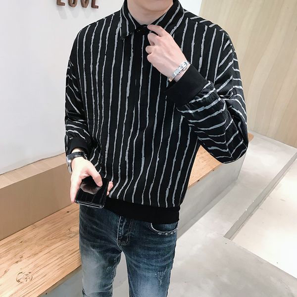 spring new pullovers striped men long-sleeve shirts all game cotton *casual loose linen chemise black/white homme 3xl-m t4o8, White;black
spring new pullovers striped men long-sleeve shirts all game cotton *casual loose linen chemise black/white homme 3xl-m t4o8, White;black