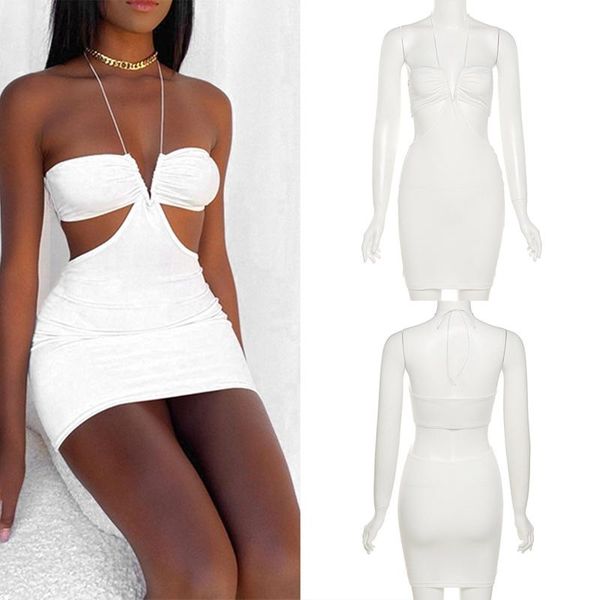casual dresses summer solid color halter neck lace u wrap dress for women low-cut cutout tight-fitting design party club, Black;gray
casual dresses summer solid color halter neck lace u wrap dress for women low-cut cutout tight-fitting design party club, Black;gray