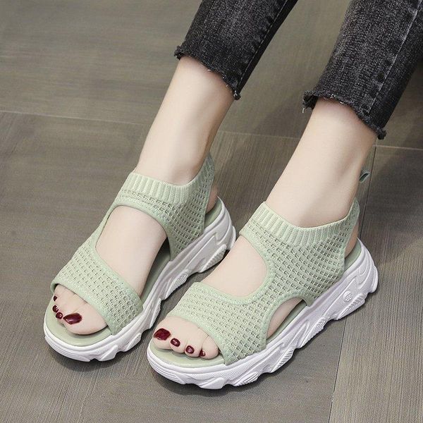 sandals knitted platform women stretch fabric sport summer casual breathable thick sole zapatos mujer, Black
sandals knitted platform women stretch fabric sport summer casual breathable thick sole zapatos mujer, Black