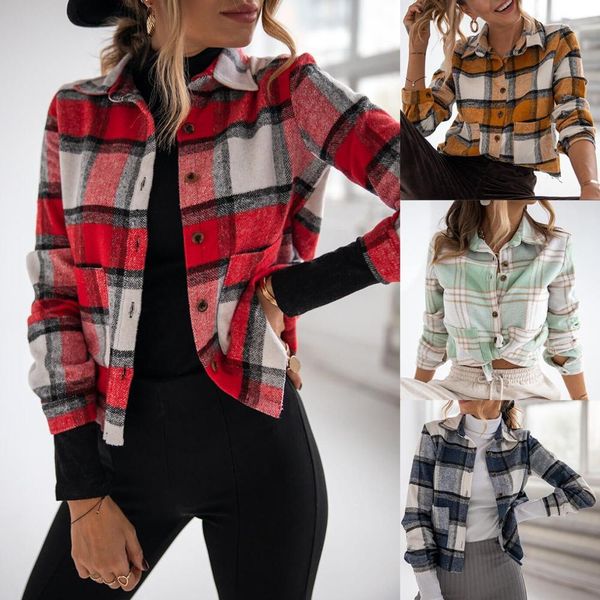 new vintage big pockets collared long sleeve button up casual collar plaid shirts for women 2021 womens and blouses c224 l1ro, White
new vintage big pockets collared long sleeve button up casual collar plaid shirts for women 2021 womens and blouses c224 l1ro, White