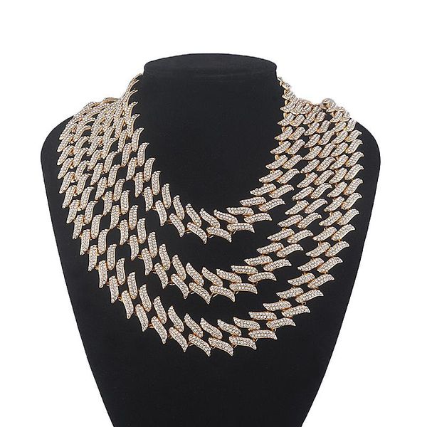 pendant necklaces thicker cuban link chain necklace street hip hop for men bling iced out bolder full crystal choker rapper jewelry, Silver
pendant necklaces thicker cuban link chain necklace street hip hop for men bling iced out bolder full crystal choker rapper jewelry, Silver
