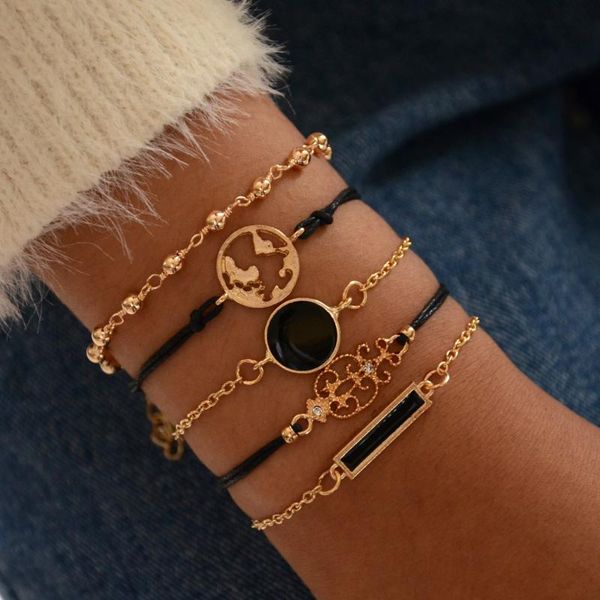charm bracelets geometric black glass for women hand chain set 2021 fashion jewelry party bracelet 5 pcs arrive, Golden;silver
charm bracelets geometric black glass for women hand chain set 2021 fashion jewelry party bracelet 5 pcs arrive, Golden;silver