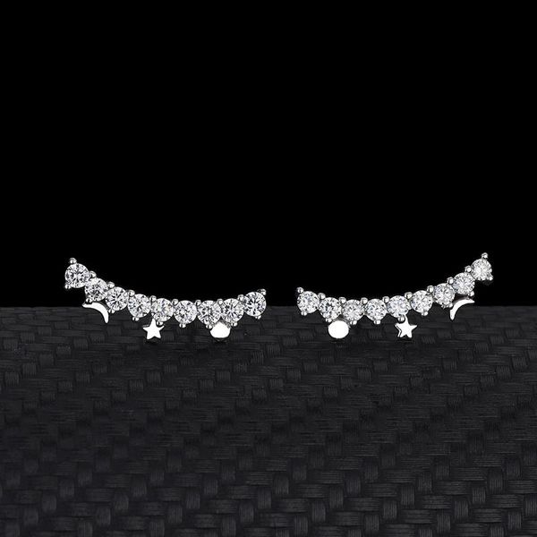 stud europe and the united states earrings s925 sterling silver with diamond stars moon pentagram temperament simple, Golden;silver
stud europe and the united states earrings s925 sterling silver with diamond stars moon pentagram temperament simple, Golden;silver