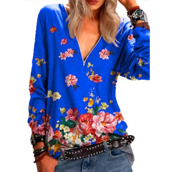 women's t-shirt vicabo woman tshirts vintage v neck zip floral casual long sleeve shirts s-5xl plus size for women, White
women's t-shirt vicabo woman tshirts vintage v neck zip floral casual long sleeve shirts s-5xl plus size for women, White