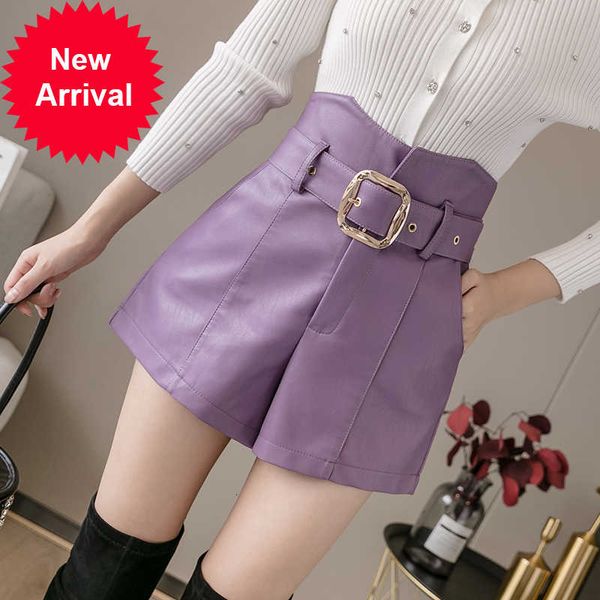 irregular high waist pu leather women belted wide leg autumn winter korean femme shorts streetwear short pants, White;black
irregular high waist pu leather women belted wide leg autumn winter korean femme shorts streetwear short pants, White;black
