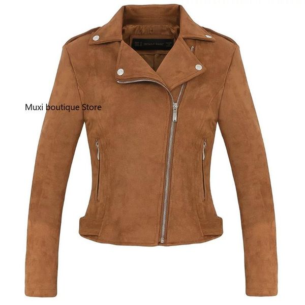 women's jackets muxi leather jacket close-fitting short lapel oblique zipper for women female pilot suede coat, Black;brown
women's jackets muxi leather jacket close-fitting short lapel oblique zipper for women female pilot suede coat, Black;brown