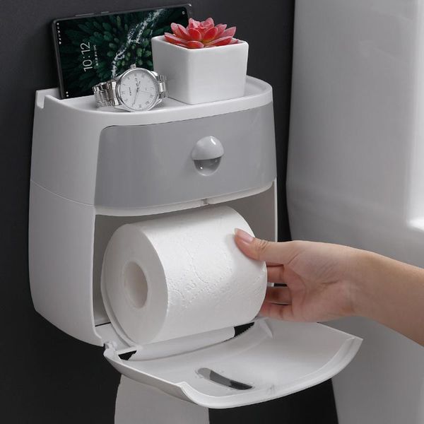 bathroom storage & organization toilet paper holder double-layer punching waterproof wall mounted self adhesive tissue box lsk99
bathroom storage & organization toilet paper holder double-layer punching waterproof wall mounted self adhesive tissue box lsk99