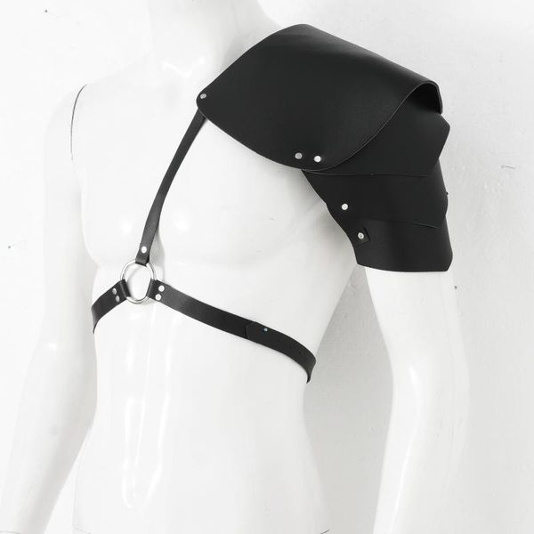 bras sets black men women faux leather single shoulder armor cover halloween party cosplay costume adjustable buckle chest harness belt, Red;black
bras sets black men women faux leather single shoulder armor cover halloween party cosplay costume adjustable buckle chest harness belt, Red;black