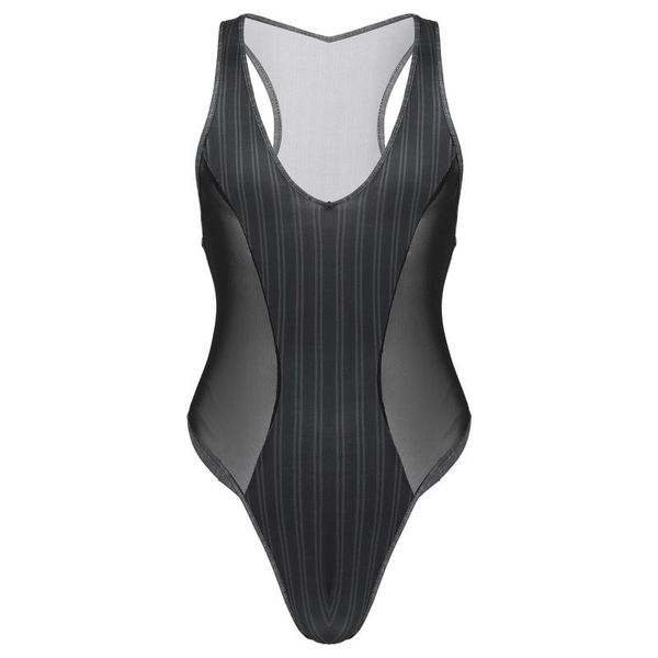 men summer bikini swimwear v neck sleeveless see-through mesh patchwork one-piece swimsuit mstriped swimwear beachwear
men summer bikini swimwear v neck sleeveless see-through mesh patchwork one-piece swimsuit mstriped swimwear beachwear