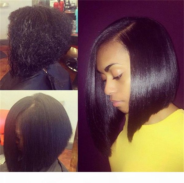 short bob brazilian straight 130% density virgin human hair bob wigs for black women 10-18inch, Black;brown
short bob brazilian straight 130% density virgin human hair bob wigs for black women 10-18inch, Black;brown