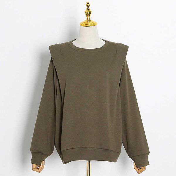 fashion fleece hoodies australian niche 2021 spring casual round neck contour shoulder pad embroidery long sleeve loose versatile sweater, Black
fashion fleece hoodies australian niche 2021 spring casual round neck contour shoulder pad embroidery long sleeve loose versatile sweater, Black