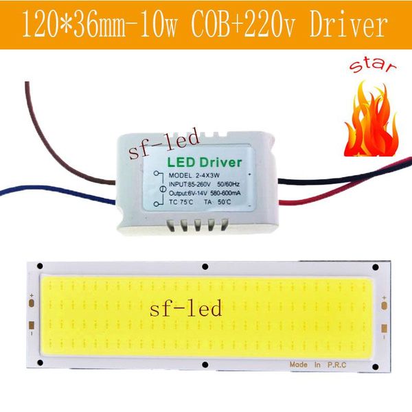 2 sets dc 12-14v cob led module light source 10w 120*36mm and 220v led driver house outdoor lighting 1000lm ultra bright lamp
2 sets dc 12-14v cob led module light source 10w 120*36mm and 220v led driver house outdoor lighting 1000lm ultra bright lamp