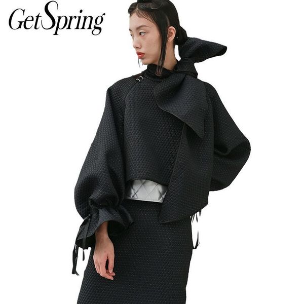 women's jackets getspring women coat bow ruffles metal decoration jacket puff sleeve lace up irregular ladies coats short winter, Black;brown
women's jackets getspring women coat bow ruffles metal decoration jacket puff sleeve lace up irregular ladies coats short winter, Black;brown