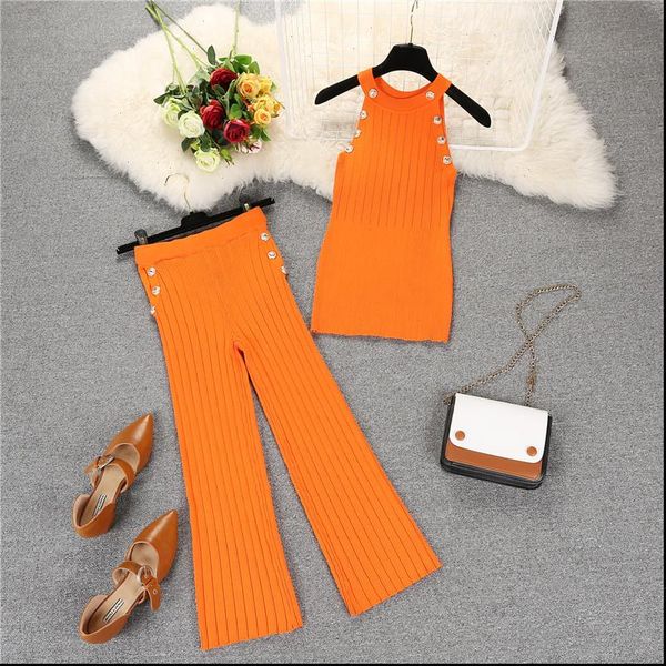 women knitting buttons vest mid calf pants 2pcs clothing sets knit button tank pant suits, Gray
women knitting buttons vest mid calf pants 2pcs clothing sets knit button tank pant suits, Gray