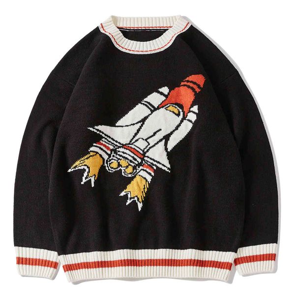 men's sweaters rocket print jersey harajuku lacible pullover streetwear hip hop casual fashion jumpers black, White;black
men's sweaters rocket print jersey harajuku lacible pullover streetwear hip hop casual fashion jumpers black, White;black