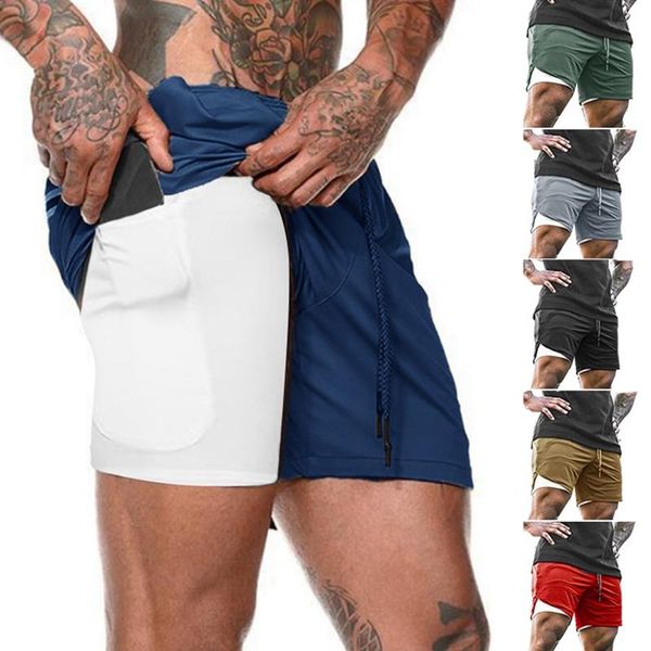 men's shorts kf-men's double layer solid color plus size fitness training basketball jogging five-point pants, White;black
men's shorts kf-men's double layer solid color plus size fitness training basketball jogging five-point pants, White;black