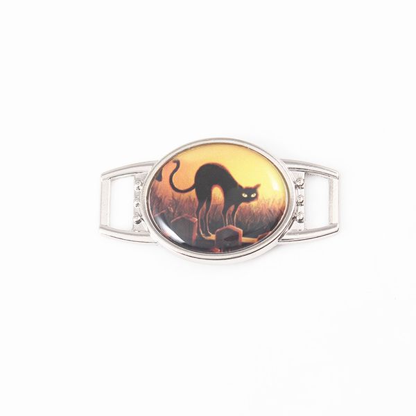 2021 new halloween cat design oval shoelace charms for sport shoes and paracord bracelets diy jewelrydio chan contact, Silver
2021 new halloween cat design oval shoelace charms for sport shoes and paracord bracelets diy jewelrydio chan contact, Silver