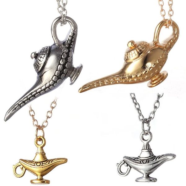 pendant necklaces aladdin magic lamp necklace personality wish retro men and women fashion jewelry matching accessories, Silver
pendant necklaces aladdin magic lamp necklace personality wish retro men and women fashion jewelry matching accessories, Silver