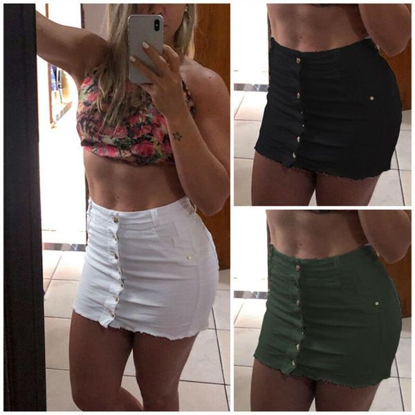 skirts womens summer button denim high waist bodycon slim flit pencil short mini hip skirt party club shorts, Black
skirts womens summer button denim high waist bodycon slim flit pencil short mini hip skirt party club shorts, Black