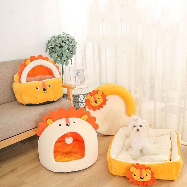 kennels & pens pet daily necessities lion-shaped soft cat kennel closed house warm with roof hut small dog mat
kennels & pens pet daily necessities lion-shaped soft cat kennel closed house warm with roof hut small dog mat