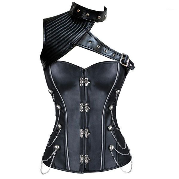 women's steel boned steampunk faux leather corset retro gothic corsets and bustiers waist trainer corselet &, Black;white
women's steel boned steampunk faux leather corset retro gothic corsets and bustiers waist trainer corselet &, Black;white