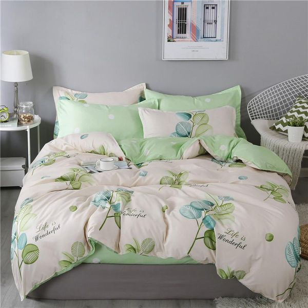 bedding sets bed sheet pillowcase comforter cover duvet set 4 pieces green leaves pattern rural style modern bedclothes oceania
bedding sets bed sheet pillowcase comforter cover duvet set 4 pieces green leaves pattern rural style modern bedclothes oceania