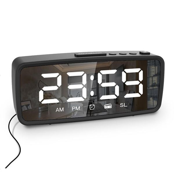 other clocks & accessories adjustable alarm clock electronic mirror radio led time display
other clocks & accessories adjustable alarm clock electronic mirror radio led time display