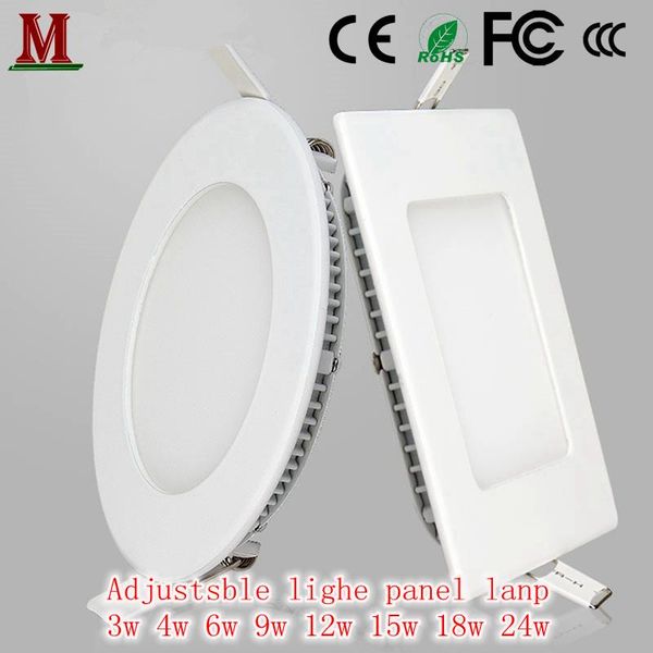 led ultra-thin adjustable light panel light 3w/4w/6w/9w/12w/15w/18w/24w dimmable panel lights ac85-265v round/square
led ultra-thin adjustable light panel light 3w/4w/6w/9w/12w/15w/18w/24w dimmable panel lights ac85-265v round/square