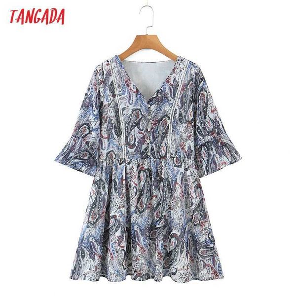 tangada summer women paisley flowers print short dress short sleeve ladies sundress rb31 210609, Black;gray
tangada summer women paisley flowers print short dress short sleeve ladies sundress rb31 210609, Black;gray