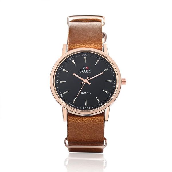 wristwatches soxy brand men watch analog quartz leather sports watches men's casual erkek kol saati relogio masculino, Slivery;brown
wristwatches soxy brand men watch analog quartz leather sports watches men's casual erkek kol saati relogio masculino, Slivery;brown