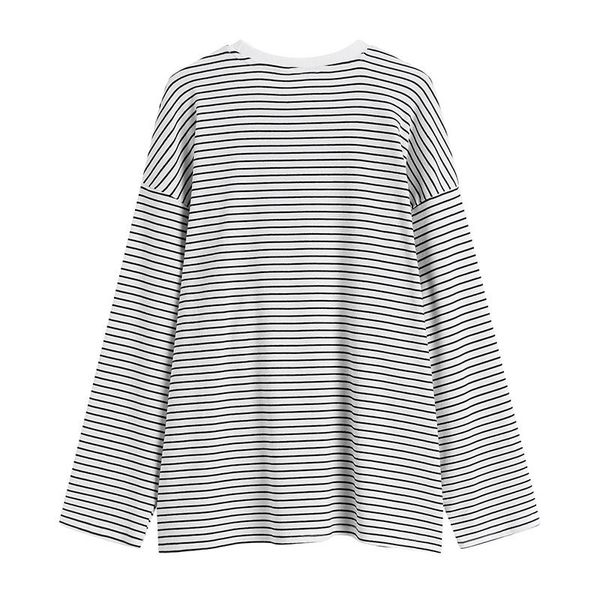 vintage black and white stripe t-shirt women wear korean long sleeve t-shirt spring autumn new fashion round neck casual top
vintage black and white stripe t-shirt women wear korean long sleeve t-shirt spring autumn new fashion round neck casual top