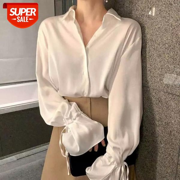 Satin Shirts Women Blouses White Shirt Early Autumn 2021 New Retro Hong Kong Professional Design Sense Niche Light Mature Top #Cf65
Satin Shirts Women Blouses White Shirt Early Autumn 2021 New Retro Hong Kong Professional Design Sense Niche Light Mature Top #Cf65