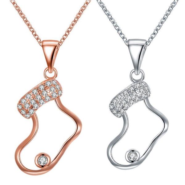chains women plated zirconia pendant christmas necklace for girl, stocking, Silver
chains women plated zirconia pendant christmas necklace for girl, stocking, Silver